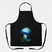 Tablier Galaxy Shiitake brillant bleu clair champignons no (Recto)