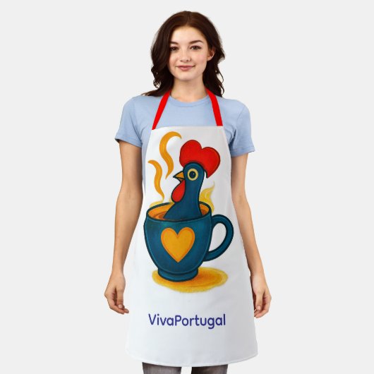 Tablier Galo de Barcelos Apron – Portuguese Rooster Pop Ar (Porté)