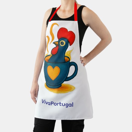 Tablier Galo de Barcelos Apron – Portuguese Rooster Pop Ar (Insitu)