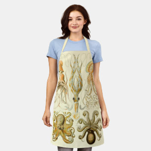 Tablier Gamochonia vintage de calmar de poulpe par Ernst H