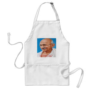 Tablier Gandhi & Soyez Le Changement Citation