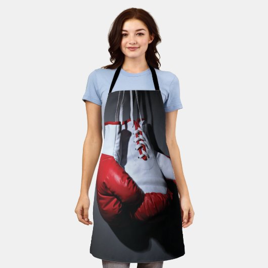 Tablier Gants de boxe  (Porté)
