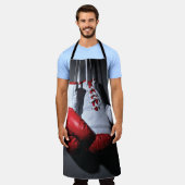 Tablier gants de boxe (Porté)