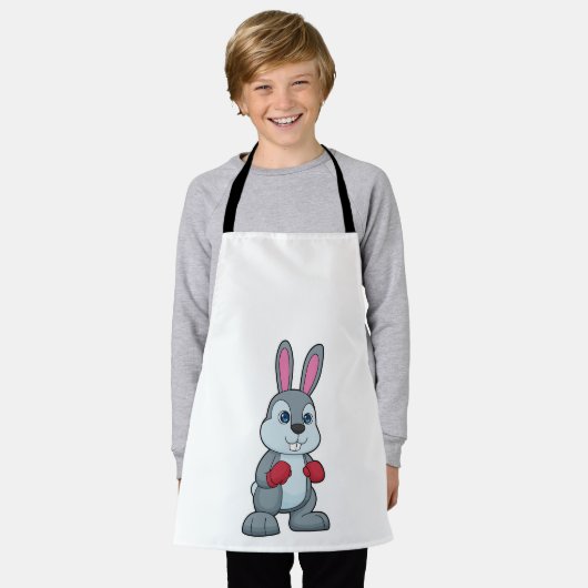 Tablier Gants de boxe de boxe de lapin (Porté)