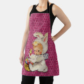 Tablier Garçon habillé comme lapin de Pâques Metallic sur (Insitu)