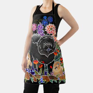 Tablier GARDEN PARTY Chow Tout-en-un Imprimer Apron