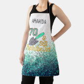 Tablier Gardening 70th B'day Personnalisé tout-en impressi (Insitu)