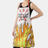 Tablier Gardez Le Calme Et Grill Sur (Insitu)