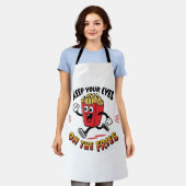 Tablier Gardez Les Yeux Sur Les Fries (Porté)