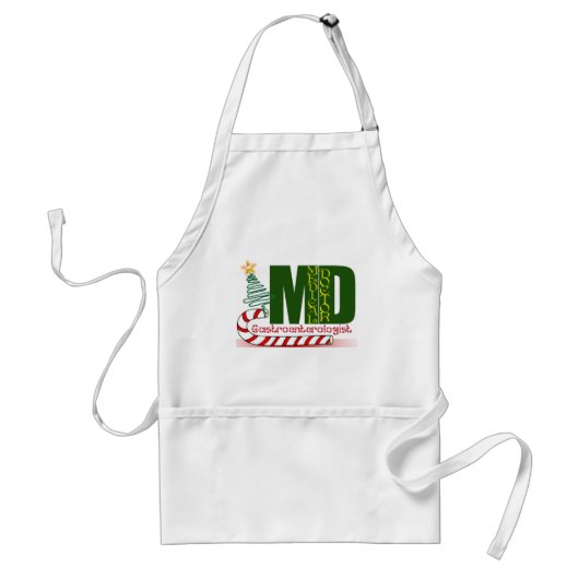 TABLIER GASTROENTÉROLOGUE DE NOËL (Devant)