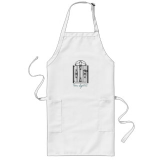 tablier gastronome long de 30 pouces avec la porte