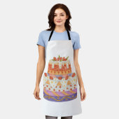 Tablier Gâteau à deux étages à la fraise (Porté)