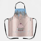 Tablier Gâteau Cupcake Paillettes Colorées (Recto)