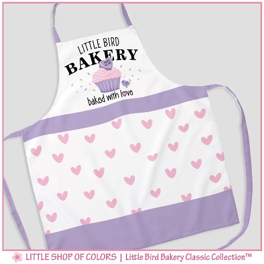 Tablier Gâteau cupcake rose Little Bird Bakery