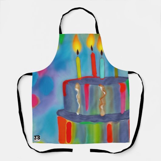 Tablier Gâteau d'anniversaire (Recto)