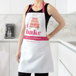 Tablier Gâteau rose Orange Or Gâteau Moderne Téméraire Typ<br><div class="desc">Voici une façon merveilleuse d’ajouter à l’amusement de la cuisson, ainsi que de promouvoir davantage votre entreprise. Ajoutez un éclat supplémentaire à vos aventures culinaires chaque fois que vous portez ce tablier élégant, sophistiqué, simple et moderne. "I bake" en gras rose poussiéreux, typographie, un gâteau à 3 couches rose, orange,...</div>