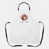 Tablier Gaufre en saupoudrage aquarelle Mignonne Cuisine (Recto)