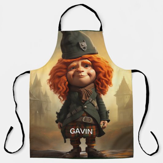 Tablier Gavin, le Wee Scottish Highlander (Recto)