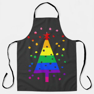 Tablier Gay Fête Apron Joyeux Noël Queer LGBTQ