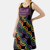 Tablier Gay LGBTQ Rainbow Pride Stride Nom d'entreprise (Insitu)