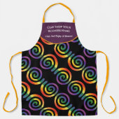 Tablier Gay LGBTQ Rainbow Pride Stride Nom d'entreprise (Recto)