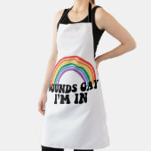 Tablier Gay pride LGBT Rainbow Sounds Gay I'm In (Insitu)