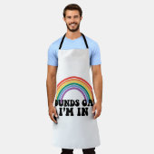 Tablier Gay pride LGBT Rainbow Sounds Gay I'm In (Porté)