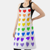 Tablier Gay pride Rainbow Hearts (Insitu)