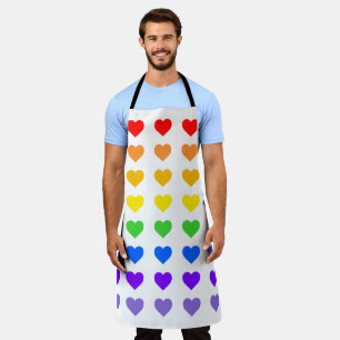 Tablier Gay pride Rainbow Hearts