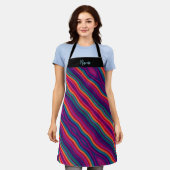 Tablier Gay pride Rainbow Stripes (Porté)