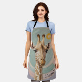 Tablier Géant doux : Pastel Giraffe (Porté)