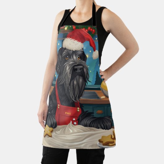 Tablier Géant Schnauzer Gourmande : Noël Festif (Insitu)