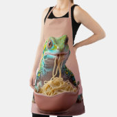 Tablier Gecko Drôle Manger Spaghetti (Insitu)