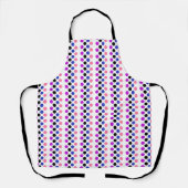 Tablier Genderfluide Fierté Drapeau Couleurs À petits pois (Recto)
