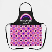 Tablier Genderfluidité drapeau de la fierté et arc-en-ciel (Recto)