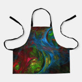 Tablier Genesis Blue Abstrait Art Apron (Recto)