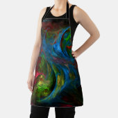 Tablier Genesis Blue Abstrait Art Apron (Insitu)