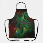 Tablier Genesis Green Abstrait Art Apron (Recto)