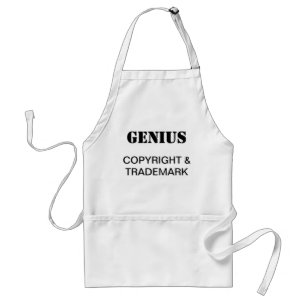 Tablier Genius, Copyright et marque Adulte Adulte Apron