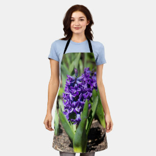 Tablier Géocinthe bleue au printemps