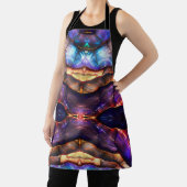 Tablier Géode d'opale de feu colorée (Insitu)