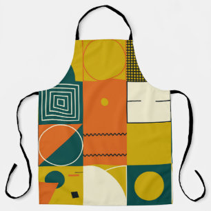 Tablier Geometric artwork design with simple shapes and fi