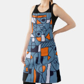 Tablier Géométrie minimaliste : Poster Abstrait rétro (Insitu)