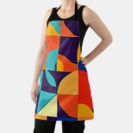 Tablier Géométrie moderne colorée (Insitu)