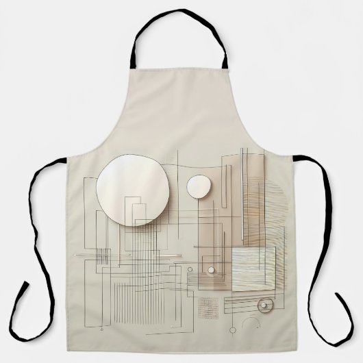 Tablier Géométrie neutre moderne  (Recto)