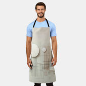 Tablier Géométrie neutre moderne  (Porté)