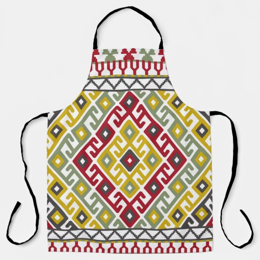 Tablier Géométrie turque indienne : Carrelage Arrière - pl (Recto)