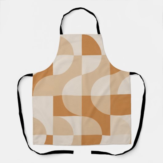 Tablier Géométrique Beige Moderne (Recto)