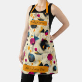 Tablier géométrique moderne Abstrait avec nom pers (Insitu)