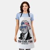 Tablier George Washington Cool Pour la British Rule 4 juil (Porté)